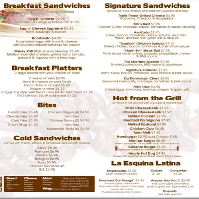 Menu photo 3 Cafecito Paterson, NJ