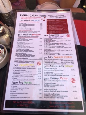 Menu photo 7 Au Bonnet d'Âne Quebec City, QC Menu photo 7 Au Bonnet d'Âne Quebec City, QC