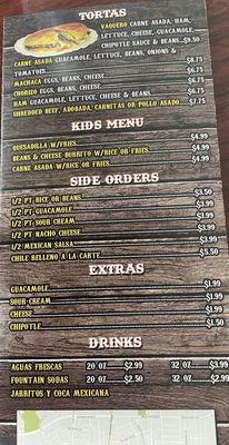 Menu photo 3 Vaqueros Mexican Fast Food Watauga, TX