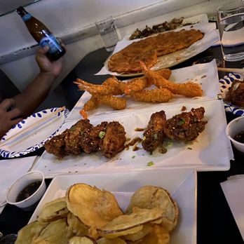 Café Duck Butt - Mochiko chicken, kimchee jun, shrimp tempura, ginger soy chicken wings, & sweet potato tempura. - Karaoke Near Me - Honolulu, Hawaii Café Duck Butt - Mochiko chicken, kimchee jun, shrimp tempura, ginger soy chicken wings, & sweet potato tempura. - Karaoke Near Me - Honolulu, Hawaii