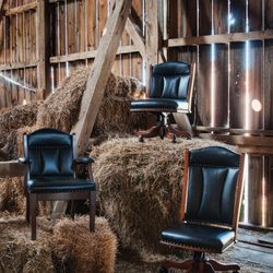 Barn Star Amish Furniture Store - Buckeye executive office chairs made to your specifications