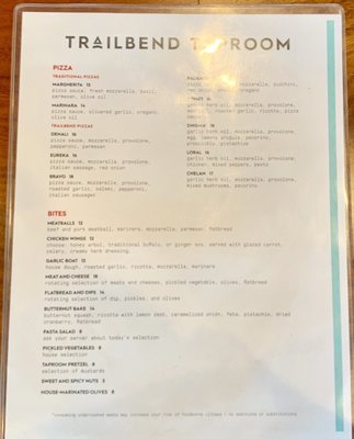Menu photo 2 Trailbend Taproom Seattle, WA Menu photo 2 Trailbend Taproom Seattle, WA