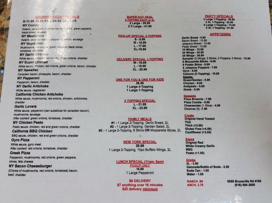 Menu photo 3 New York Pizza Roseville, CA Menu photo 3 New York Pizza Roseville, CA