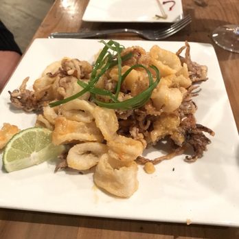 Whalers - Sweet Chili Glazed Crispy Calamari, nice sized portion. The chili gave the dish a spicy flavor that worked so well with the squid. - Bars Near Me - Bay Shore, New York Whalers - Sweet Chili Glazed Crispy Calamari, nice sized portion. The chili gave the dish a spicy flavor that worked so well with the squid. - Bars Near Me - Bay Shore, New York