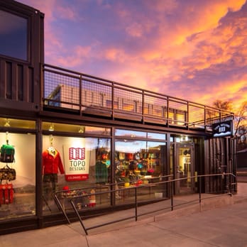 Topo Designs - Topo Designs Flagship Store - constructed from recycled shipping containers. - Accessories Near Me - Denver, Colorado
