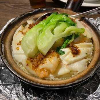 A+ Hong Kong Kitchen - P13. Seafood with XO Sauce Rice Stone Pot - Cantonese Near Me - Seattle, Washington