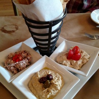 Cobblestones - The mezze platter features tapenade, hummus, and a smoky whitefish served with toasted pita wedges. - Bars Near Me - Lowell, Massachusetts