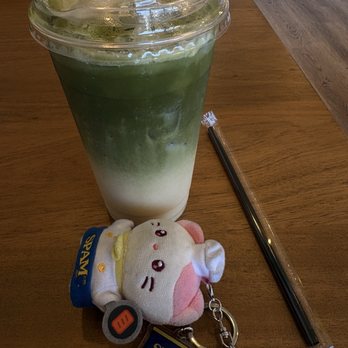 Yellow Goose Cafe - Banana Matcha - Bubble Tea Near Me - Garden Grove, California