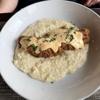 Kulture - Catfish and Parmesan grits - Southern Near Me - Houston, Texas Kulture - Catfish and Parmesan grits - Southern Near Me - Houston, Texas