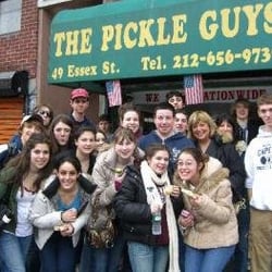 Timeline Touring - Student Group Enjoying Pickles on a Timeline/LoVer East Side Tour!