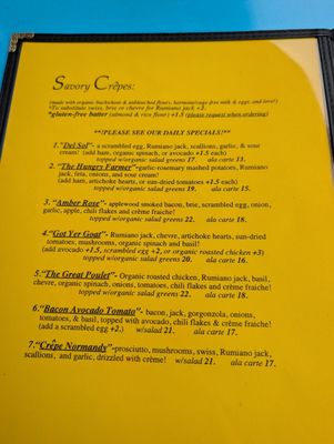 Menu photo 2 Renata's Creperie Arcata, CA Menu photo 2 Renata's Creperie Arcata, CA