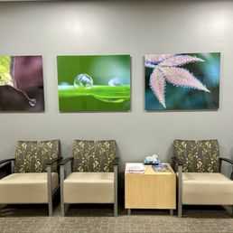The waiting room for the testing area. The waiting room for the testing area.