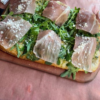 The Smith - Prosciutto and Argula flatbread - New American Near Me - New York, New York The Smith - Prosciutto and Argula flatbread - New American Near Me - New York, New York