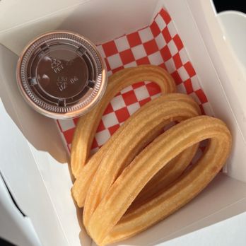 Ole Churros - Plain churros with the Spanish chocolate sauce - Spanish Near Me - Paradise, Nevada Ole Churros - Plain churros with the Spanish chocolate sauce - Spanish Near Me - Paradise, Nevada