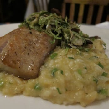 Herbsaint - Sauteed trout with risotto and shaved brussels sprouts - French Near Me - New Orleans, Louisiana Herbsaint - Sauteed trout with risotto and shaved brussels sprouts - French Near Me - New Orleans, Louisiana