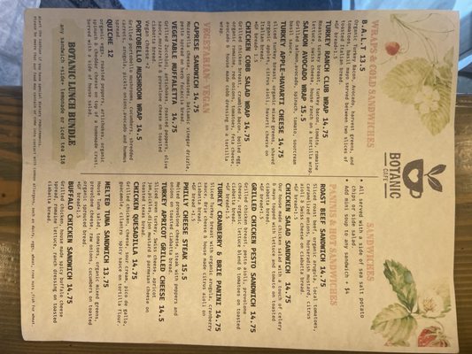 Menu photo 2 Botanic Cafe-Delicatessen Leonardtown, MD