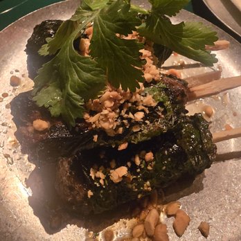 Crying Tiger - Chargrilled beef wrapped in a betel leaf - Thai Near Me - Chicago, Illinois