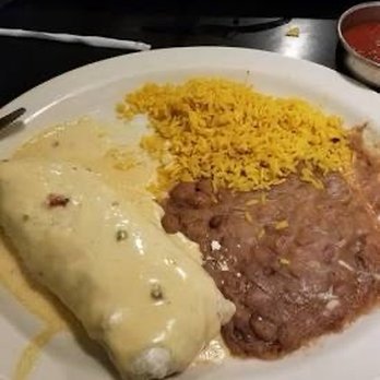 Gabriel's Taqueria - Big Chimichanga side of feces and Side of Rice - Mexican Near Me - Oconomowoc, Wisconsin