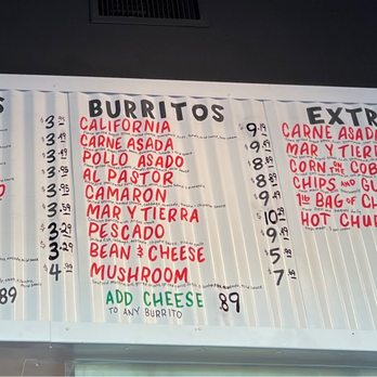 The Taco Stand - Menu as of 4/15/23 - Mexican Near Me - Costa Mesa, California