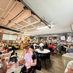 Inside from a booth