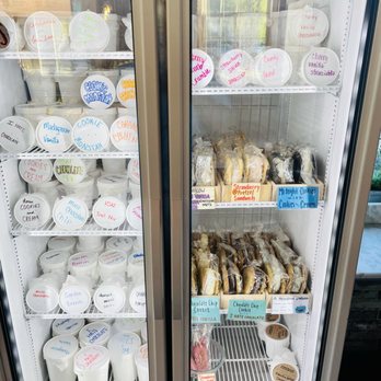 Owowcow Creamery - a refrigerator full of creamery - Ice Cream & Frozen Yogurt Near Me - Easton, Pennsylvania