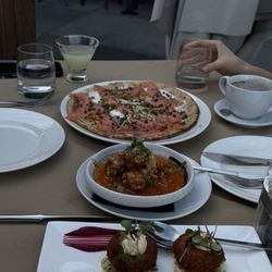 Central Park Bistro - Crab Cakes, Smoked Salmon Pizza, Mediterranean Spiced Beef Meatballs