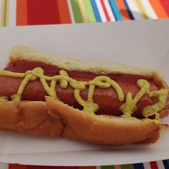 Doodle Dogs - The Ruby Doo with added mustard. - Hot Dogs Near Me - Peoria, Arizona Doodle Dogs - The Ruby Doo with added mustard. - Hot Dogs Near Me - Peoria, Arizona