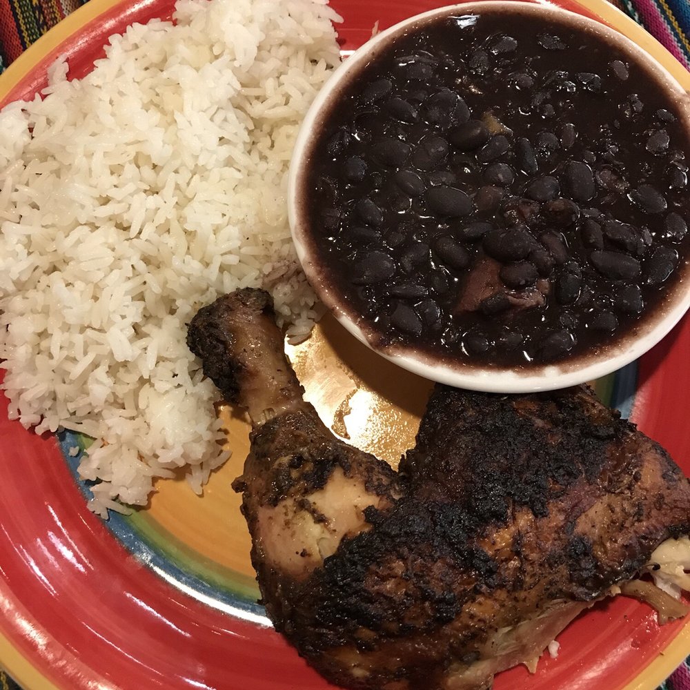 Culantro - Pollo a la brasca (1/4) with rice and beans - Peruvian Near Me - Ferndale, Michigan