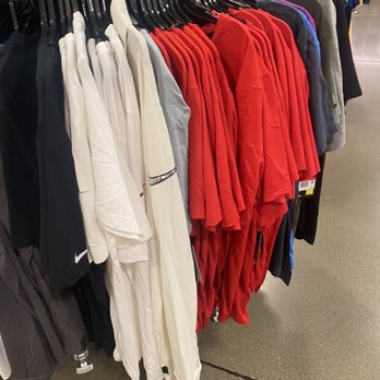 Nike Clearance Store - Tempe - Racks of shirts - Shoe Stores Near Me - Tempe, Arizona