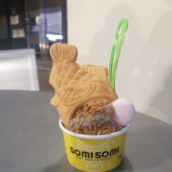 Somisomi - Black sesame ice cream with toasted coconut - Desserts Near Me - Carrollton, Texas