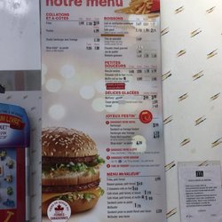 McDonald's - Menu