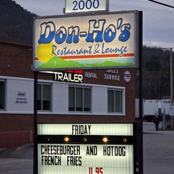Don Ho's Restaurant & Lounge - Close-up of the parking lot sign of the restaurant. - Lounges Near Me - Hollins, Virginia