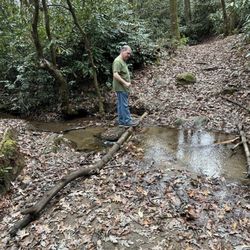 Secret Falls - Have to walk over this water