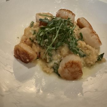 The Capital Grille - Sea scallops with lobster and asparagus risotto - Wine Bars Near Me - Lone Tree, Colorado