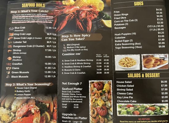 Menu photo 8 John Seafood Pensacola, FL Menu photo 8 John Seafood Pensacola, FL