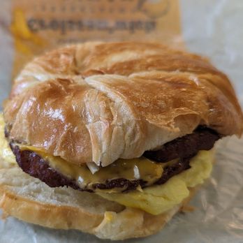 Burger King - Double Sausage, Egg, & Cheese Croissan'wich - Burgers Near Me - Bellevue, Washington