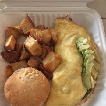 The Press - Crab omelet with sauce on the side. Don't get the house made biscuit, it was super dry - Breakfast & Brunch Near Me - El Granada, California