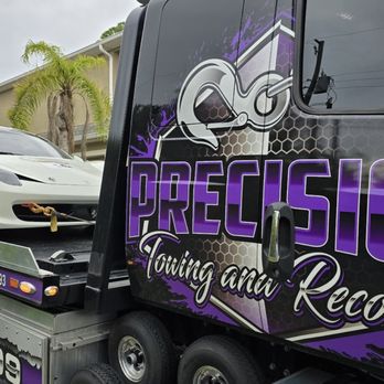 Precision Towing and Recovery - Ferrari race car we were the only trusted company that had the proper equipment to get it done safely - Towing Near Me - Palm Bay, Florida Precision Towing and Recovery - Ferrari race car we were the only trusted company that had the proper equipment to get it done safely - Towing Near Me - Palm Bay, Florida