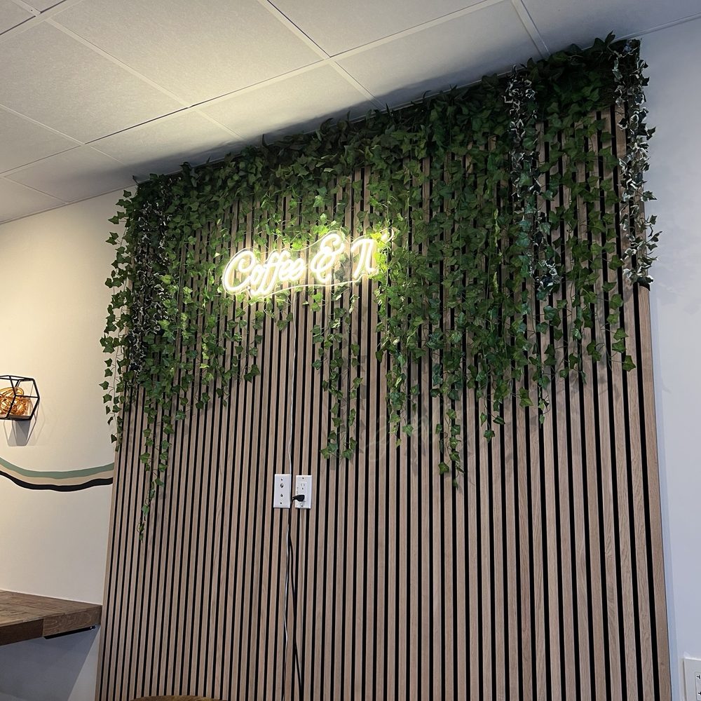 Coffee & π - Cool accent wall! - Coffee & Tea Near Me - Westborough, Massachusetts Coffee & π - Cool accent wall! - Coffee & Tea Near Me - Westborough, Massachusetts