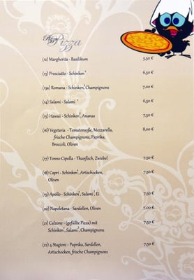 Menu photo 2 Pizzeria Calimero Herford, NW