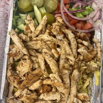Halal Bros - Chicken Shawarma over Rice - Middle Eastern Near Me - Austin, Texas
