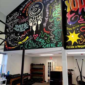 The Tribal Connection - Colorful mural with inspirational quotes inside the gym. - Massage Therapy Near Me - Libertyville, Illinois The Tribal Connection - Colorful mural with inspirational quotes inside the gym. - Massage Therapy Near Me - Libertyville, Illinois