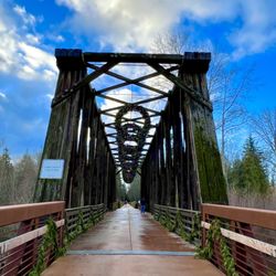 Railroad Bridge Park - The lovely historic railroad bridge built in 1915 - ready for Christmas! (Dec 2023)