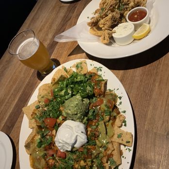 Yard House - Chicken Nachos Fried Calamari - New American Near Me - Sacramento, California Yard House - Chicken Nachos Fried Calamari - New American Near Me - Sacramento, California