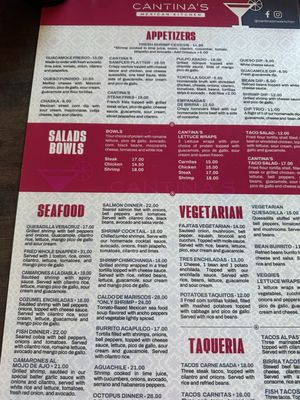 Menu photo 2 Cantina's Mexican Kitchen Clermont, FL