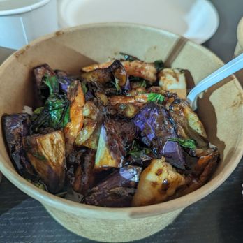 Thai Test Kitchen - Basil eggplant with shrimp - Noodles Near Me - San Diego, California