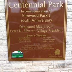 Centennial Park - Sign at entrance