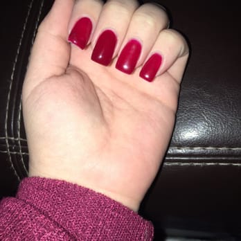 Aqua Nails Spa - As you can tell a couple fingers are not the same color, he barely let me keep my nails in the machine so that they can dry. - Nail Salons Near Me - Clovis, California Aqua Nails Spa - As you can tell a couple fingers are not the same color, he barely let me keep my nails in the machine so that they can dry. - Nail Salons Near Me - Clovis, California