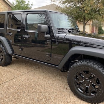 Tyler's Auto Detailing - You can count the bricks on our house through the reflection of the Jeep! - Auto Detailing Near Me - Little Elm, Texas