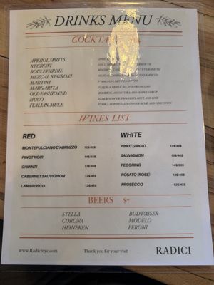 Menu photo 2 Radici Forest Hills, NY Menu photo 2 Radici Forest Hills, NY